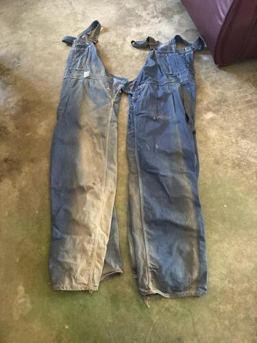 Pair of Montgomery Ward Denim Overalls