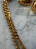 14K Gold Chain Necklace and Pair of Modernist Earrings - 3