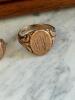10K Antique Engraved Rings and Engagement Ring - 2