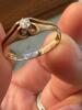 10K Antique Engraved Rings and Engagement Ring - 4