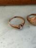 10K Antique Engraved Rings and Engagement Ring - 6