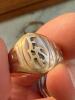 10K Antique Engraved Rings and Engagement Ring - 9
