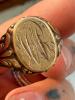 10K Antique Engraved Rings and Engagement Ring - 10