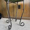 Green Embossed Tile-Top Accent Table - 3