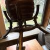 Spiral Carved Table Lamp With Metal Tripod Base - 6