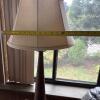 Spiral Carved Table Lamp With Metal Tripod Base - 8