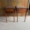 Pair of Wooden Drop-Leaf Side Tables