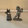 Spoontiques Pewter Golfer and Boston Souvenir Thimble