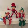 Trio of Annalee Christmas Elf Dolls