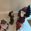 Three Santa Figurines with Woodland and Winter Scenes - 2
