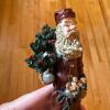 Three Santa Figurines with Woodland and Winter Scenes - 6