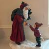 Three Santa Figurines with Woodland and Winter Scenes - 8