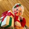 Annalee Christmas Santa and Mrs. Claus Dolls with Reindeer - 9