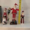 Trio of Santa Claus Figurines - 11