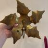 Two Candleholders and Candle Snuffer - Leaf and Glass Styles - 3