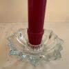 Two Candleholders and Candle Snuffer - Leaf and Glass Styles - 4