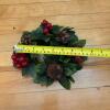 Artificial Tabletop Christmas Trees and Wreath Candle Rings - 7