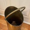 Brass-Tone Coal Scuttle with Swing Handle - 2