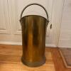 Brass-Tone Coal Scuttle with Swing Handle - 3