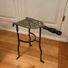 Decorative Fireplace Trivet Stand with Wooden Handle