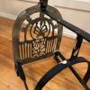Decorative Fireplace Trivet Stand with Wooden Handle - 4