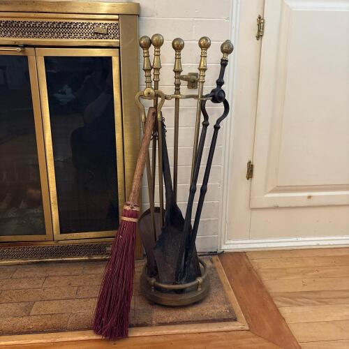 Fireplace Tool Set with Stand