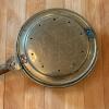 Brass-Tone Bed Warmer with Long Wooden Handle - 6