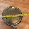 Brass-Tone Bed Warmer with Long Wooden Handle - 7