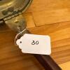 Brass-Tone Bed Warmer with Long Wooden Handle - 8