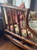 Rattan Loveseat With Floral Upholstered Cushions - 3