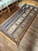 Rattan Glass Top Coffee Table - 2