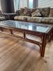 Rattan Glass Top Coffee Table - 3