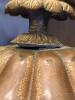 Antique-Style Brass Samovar Table Lamp with Square Shade - 6