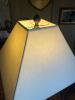 Antique-Style Brass Samovar Table Lamp with Square Shade - 7