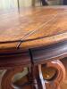 Round Victorian-Style Wooden Side Table - 5