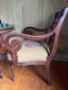 Carved Wood Armchair With Needlepoint Upholstered Seat - 6
