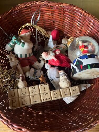 Christmas Figurines, Ornaments, and Snow Globe Assortment