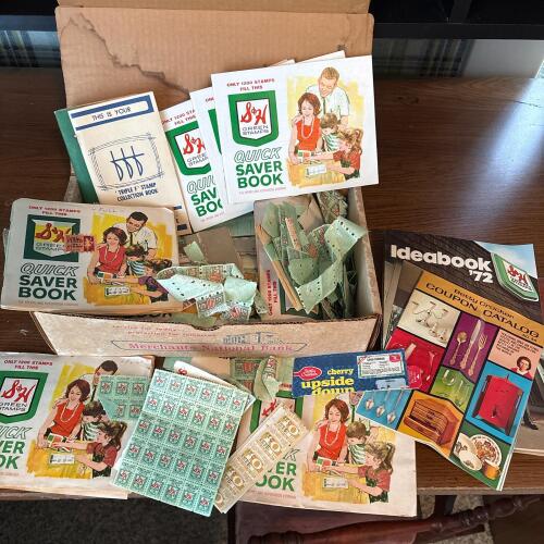 Vintage S&H Green Stamps Saver Books, Coupons & Catalogs