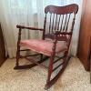 Victorian-Style Wooden Child's Rocking Chair