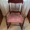Victorian-Style Wooden Child's Rocking Chair - 2