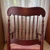 Victorian-Style Wooden Child's Rocking Chair - 5