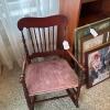 Victorian-Style Wooden Child's Rocking Chair - 11