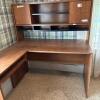 MCM L-Shaped Desk With Hutch - 2