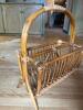 Rattan Magazine Rack in Mid-Century Modern Style - 2
