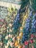 Framed Floral Embroidery with Florals and Door 18x14 - 3