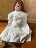 Trio of Baby Dolls and Bisque-Head Doll in Antique-Style Dresses - 10