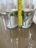 Hand-Painted Limoges Pitcher and J&C Bavaria Cups Grapevine Motif - 6