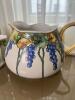 Hand-Painted Limoges Pitcher and J&C Bavaria Cups Grapevine Motif - 7