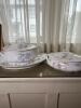 Victorian-Style Floral Porcelain Tureens and Underplate