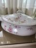 Victorian-Style Floral Porcelain Tureens and Underplate - 4